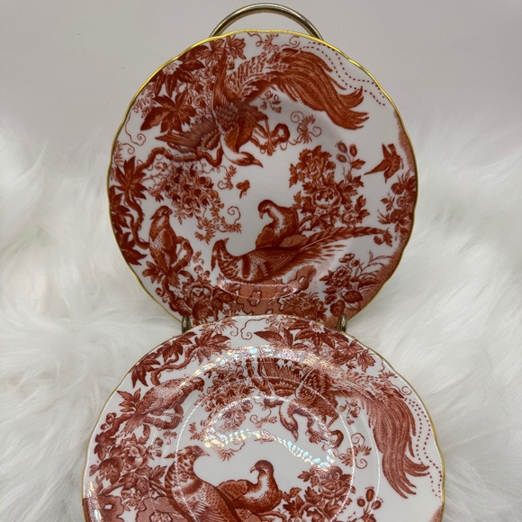 Royal Crown Derby "Red Aves" 5 piece place setting. 2 available. Dated XXX 1967. - Picture 6 of 10